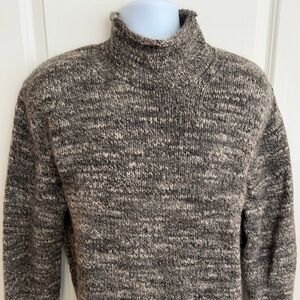 Polo Ralph Lauren Charcoal Turtleneck Sweater, Wool-blend, Large, Excellent Cond